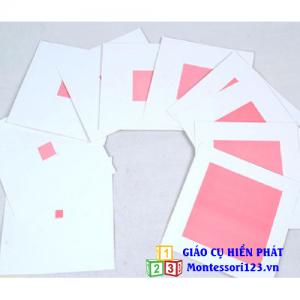 Thẻ THÁP HỒNG bằng ép nhựa cứng (10 thẻ)