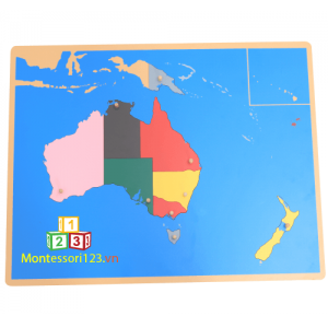 Ghép hình bản đồ Châu Úc - Puzzle Map of Australia 7