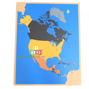 Ghép hình bản đồ Bắc Mỹ - Puzzle Map of North America 3