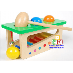 Đóng quả trứng nhiều màu sắc xuống thang - Pile Driver(Ball)