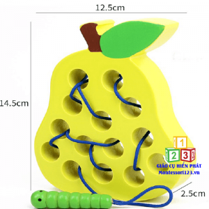 Xâu kim mô hình phẳng: Con sâu ăn quả lê