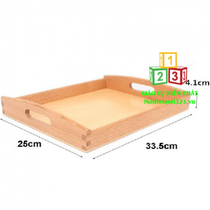 Khay gỗ 2 loại vừa 30x25cm (đựng vừa giấy A4)