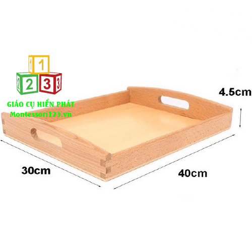 Khay gỗ  1 loại to 40x30cm